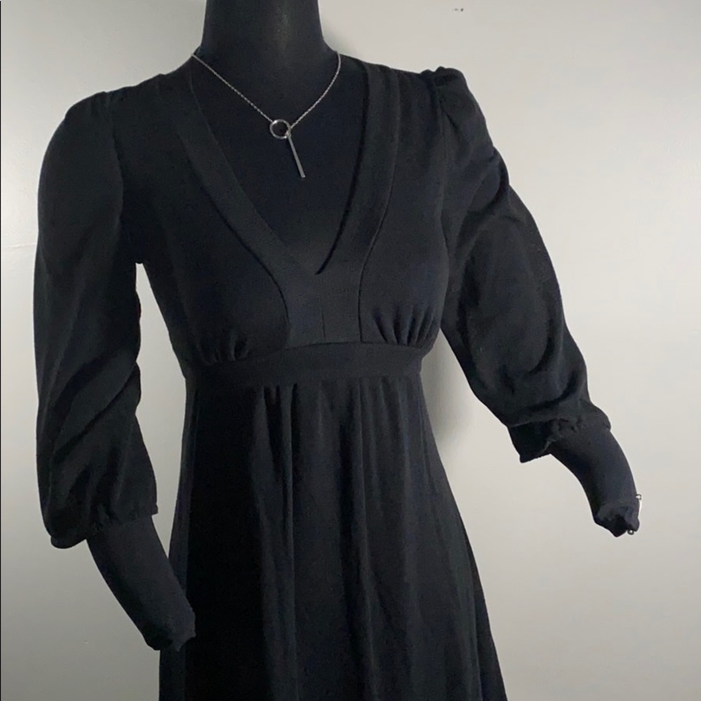 Ruby Rox Empire Waist lined Black Dress